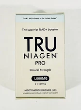 Tru Niagen PRO 1000mg NAD+ Supplement - 30 Servings / 60 Capsules EXP 02/28
