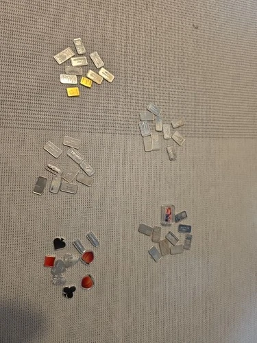 ( 50 ) 1 Gram Bars  Of .999 Fine Silver