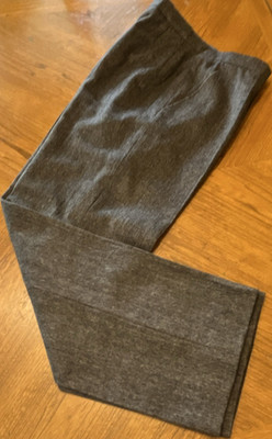 MaxMara Gray Dress Pants Women's Straight Leg VirginWool Angora Twill Lined 29in