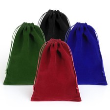 4 Pcs Jewelry Velvet Bags Soft Velvet Gift Bags 5.7'' x7.8'' 4 Colors Package...