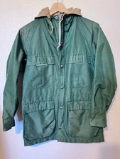 Vintage Sierra Designs Green 60/40 Mountain Parka Hooded Gorpcore Hiking XS