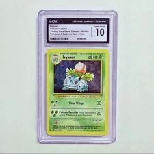 Ivysaur CLV 002/034 Pokémon Card - CGC 10 GRADED GEM MINT - TCG Classic