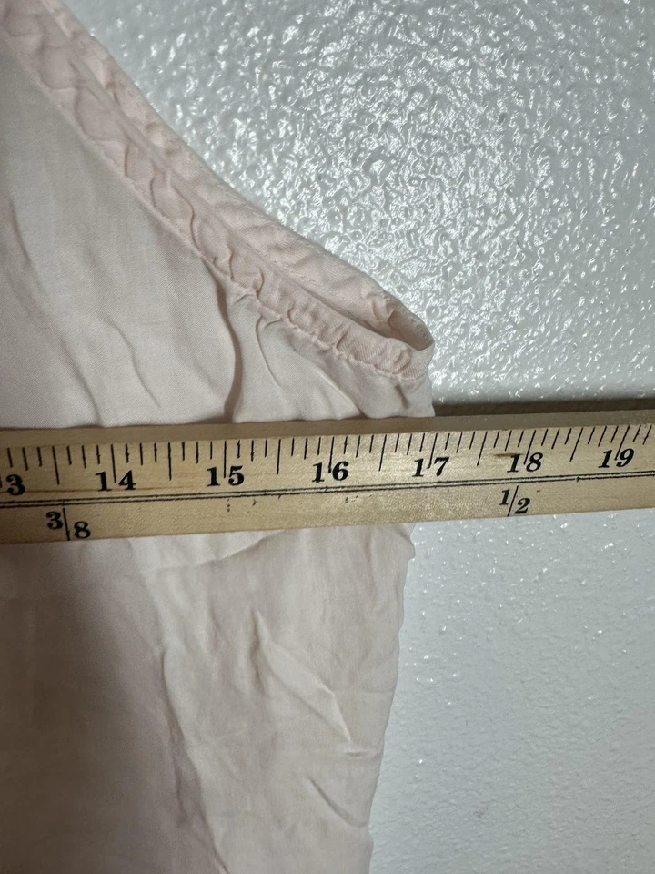 Cloth & Stone Tank Top Womens Medium Pink Cami Double Strap Pocket Made USA - Image 4 of 4