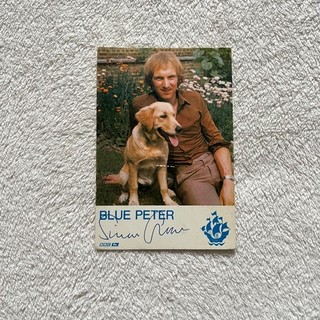 Blue Peter Simon Groom signed photo postcard