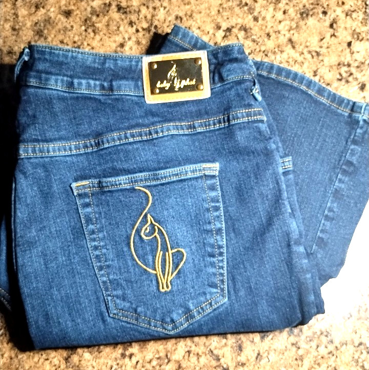 Y2K Baby Phat Women's Dark Wash Blue Vintage Jeans Size 20