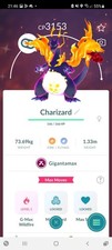 Level 50 Pok mon PTC Or Trade Go - Gigantamax Shiny Charizard  3 Moves