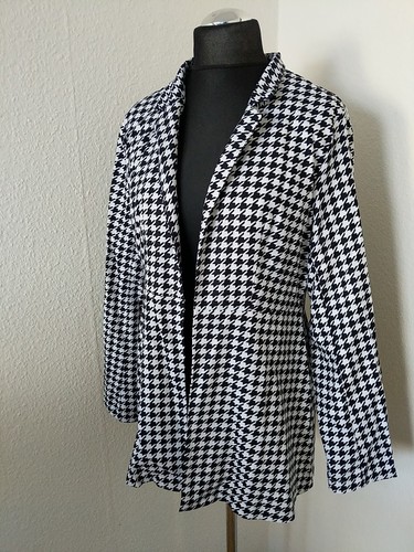 Shein Damen Blazer Jacke weiß schwarz Größe XL / 44 - Bild 2 von 4
