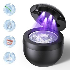 Dental Ultrasonic Retainer Cleaner Machine, 45kHz Large, Black