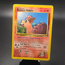 WOTC Pokémon TCG Blaine's Vulpix 65/132 Gym Heroes Common Eng 1999