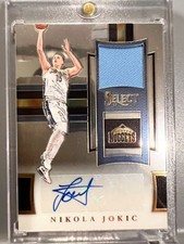 2017-18 Panini Select Nikola Jokic Auto Jersey Patch /99 Denver Nuggets MVP NBA