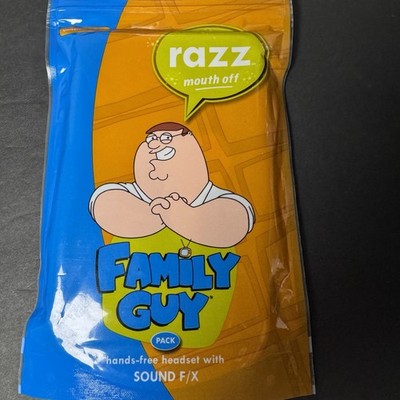 Vintage 2005 Family Guy Razz Mouth Off Peter Griffin Sound FX Headset Sealed
