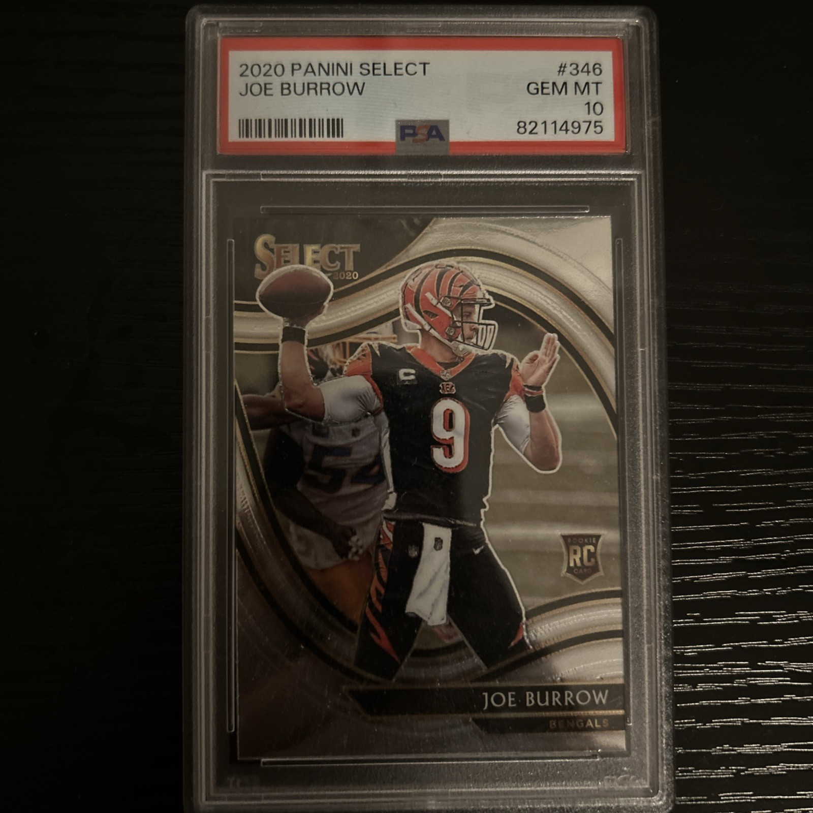 2020 Panini Select Joe Burrow Field Level #346 PSA 10 Rookie RC