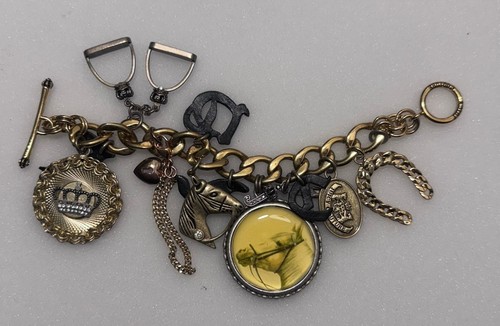 Vintage Y2K Juicy Couture "Tally Ho" Charm Rodeo Reitsport Armband Box #10 - Bild 1 von 20