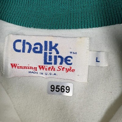 ‪‪❤︎‬専用ページ❤︎ Vintage Miami Dolphins Fanimation Jacket Mens Large White Ed