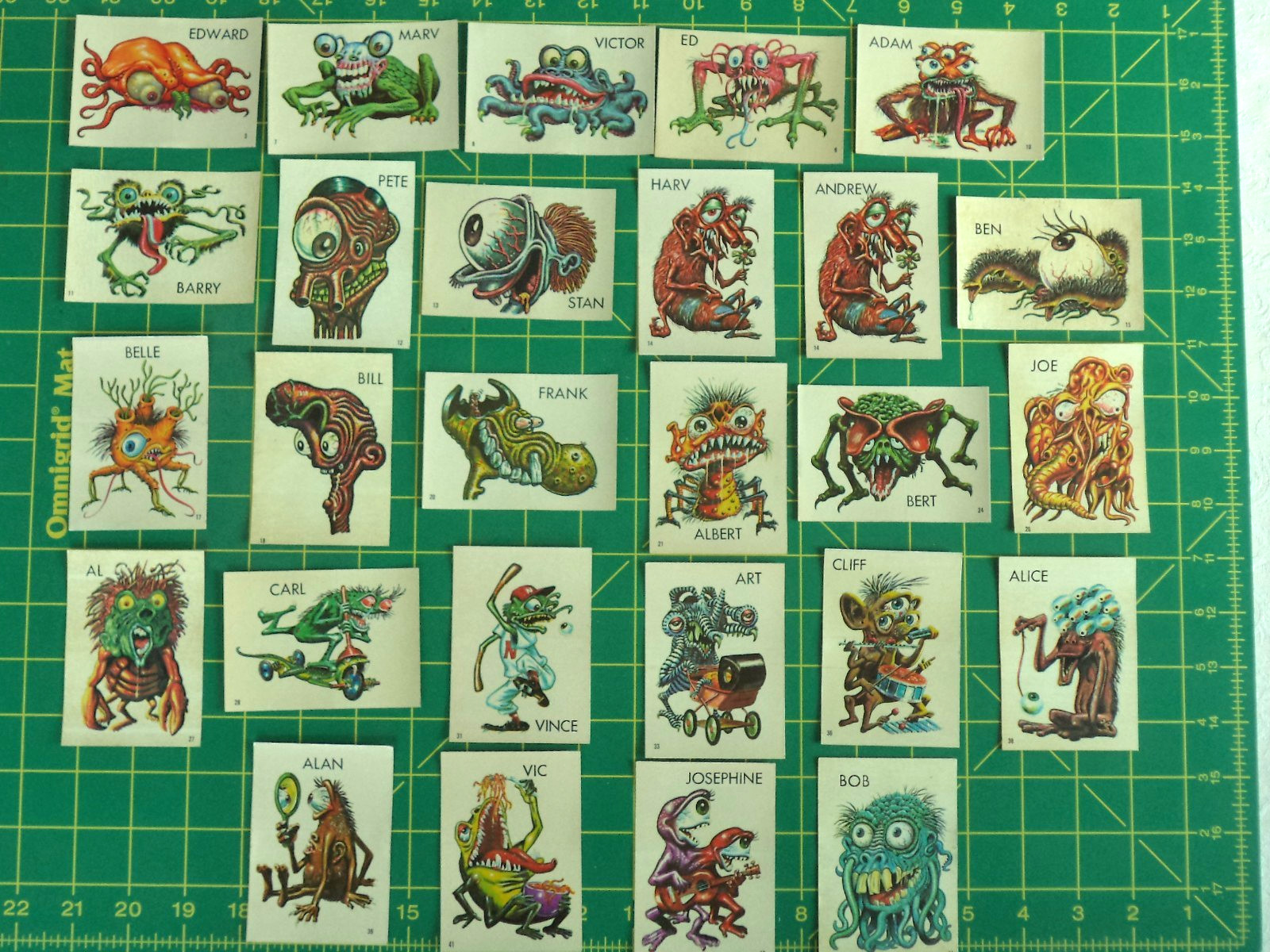 RARE 1965 Topps Ugly Sticker Monster Stickers - Choice of one from list of many