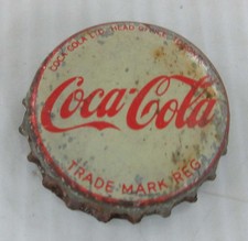 Coca-Cola Soda Pop Bottle Cap Crown - cork lined - Trade Mark variation 2