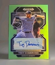 2022 Panini Prizm Draft Picks Trey Dombroski III #PDP133 Lime Green Prizm 10/23