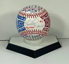 Ryan Howard Signed OML Baseball, VCBC SuperStats, Hand Painted, RH Co. Certified