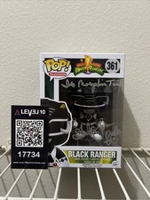 Funko Pop! Power Rangers - Black Ranger #361 - Signed By Walter Emanuel Jones