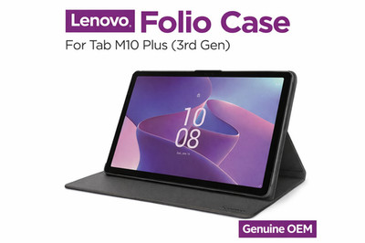 Lenovo Folio Case for Tab M10 Plus (3rd Gen)   Grey | Genuine OEM