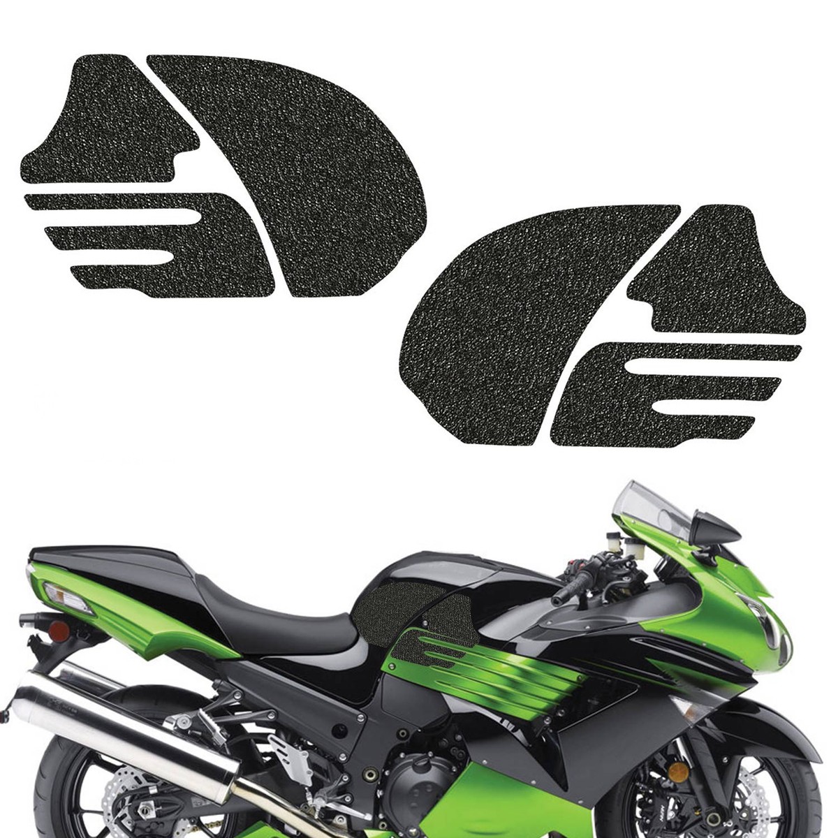 Traction Tank Pad Gas Knee Grip Protector For Kawasaki ZZR 1400