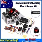 Car Alarm System Security Burglar Central Locking + Shock Sensor+2 Remote AU NEW