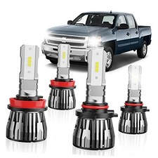 4PCS Bulbs Combo Compatible with Chevy Silverado 1500 2500 3500 HD 2007 2008