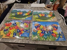 Creative Kids Wooden w/peg Learning Puzzles