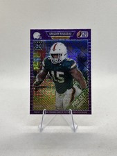 2021 Leaf Pro Set Metal #28 Gregory Rousseau 1989 Purple Mojo /25 RC Bills