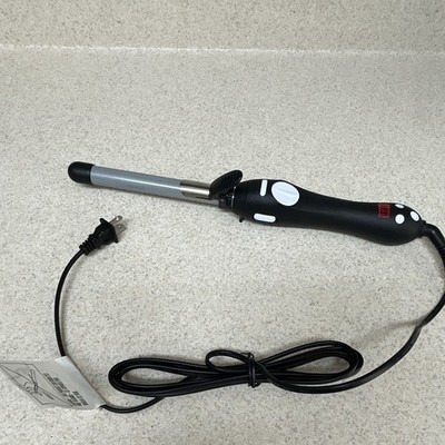 Beachwaver S.75 Rotating Curling Iron 0.75in Ceramic, 3 Heat, Black/Silver 