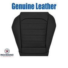 For 15-21 Volkswagen Vw Golf Sel -driver Bottom Genuine Leather Seat Cover Black