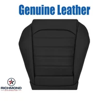 For 15-21 Volkswagen VW Golf SEL -Driver Bottom GENUINE Leather Seat Cover Black