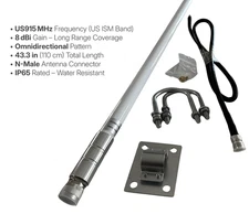 915MHz 8dBi Long Range Antenna | Meshtastic | LoRa LoRaWAN IoT | Helium Hotspot