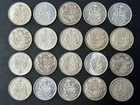1942-1966 Canada 50 Cents Silver 0.800 Fine (20) Fifty Cent Canadian Coins 50c