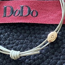 Dodo Pomellato 1 Bracciale Pepita Oro Rosa Cordino Grigio Unisex Fuori Produzion