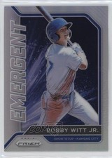 2021 Panini Prizm Emergent Silver Prizm Bobby Witt Jr #EM6 1j2