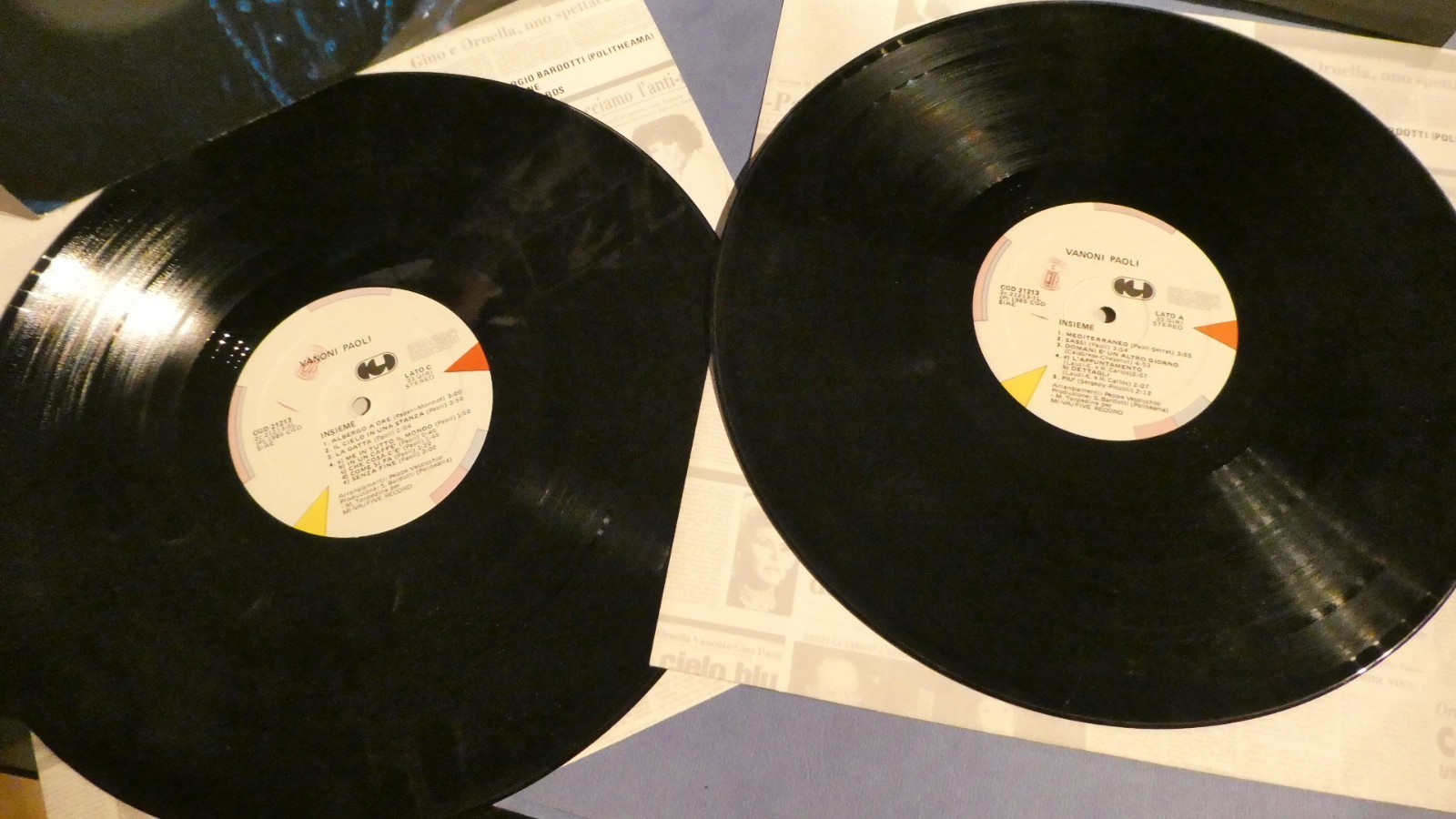 Vanoni* - Paoli* ‎– Insieme 2 × Vinile, LP,  Italia 1985