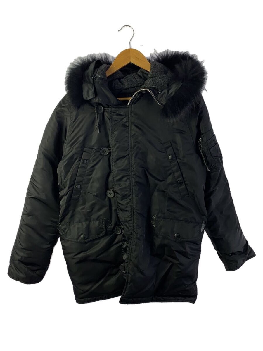 【美品】 ALPHA nylon n-3b air force military Alpha Industries N-3B Military Nylon Jacket Black M EDIFICE