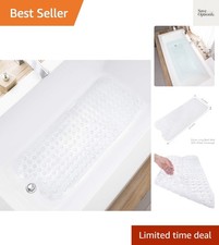 Bathtub Mats for Shower Tub, Extra Long Non-Slip 39 x 16 Inch Bath Mat with D...