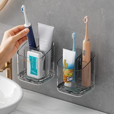 Toothbrush Holders for Bathrooms, 3 Slots Detachable Electric Toothbrush Hold...