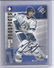 2004-05 ITG HEROES AND PROSPECTS MARC STAAL AUTOGRAPH AUTO A-MS IN THE GAME