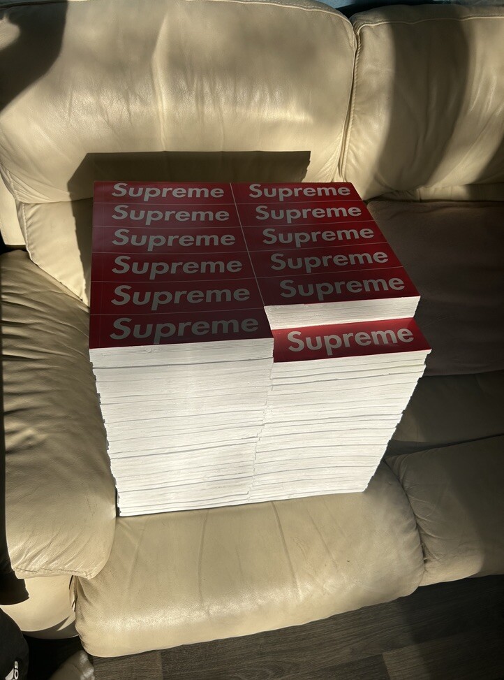 Supreme/Rotary Hero Sticker Bricks Stool/Side Table - Red - Brand