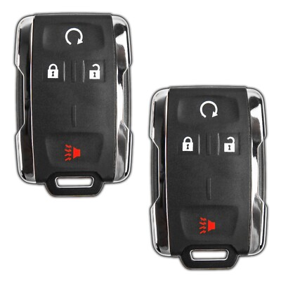 2 Replacement For GM Remote M3N32337100 4 Button Key Fob 2014-2021 Truck Models