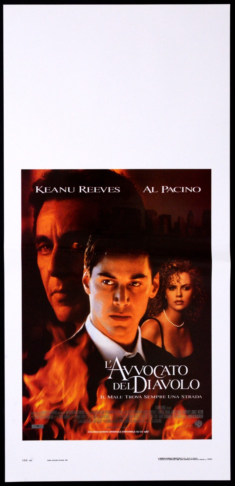 Locandina originale film L'avvocato del diavolo (1997) - Regia di Taylor Hackford
