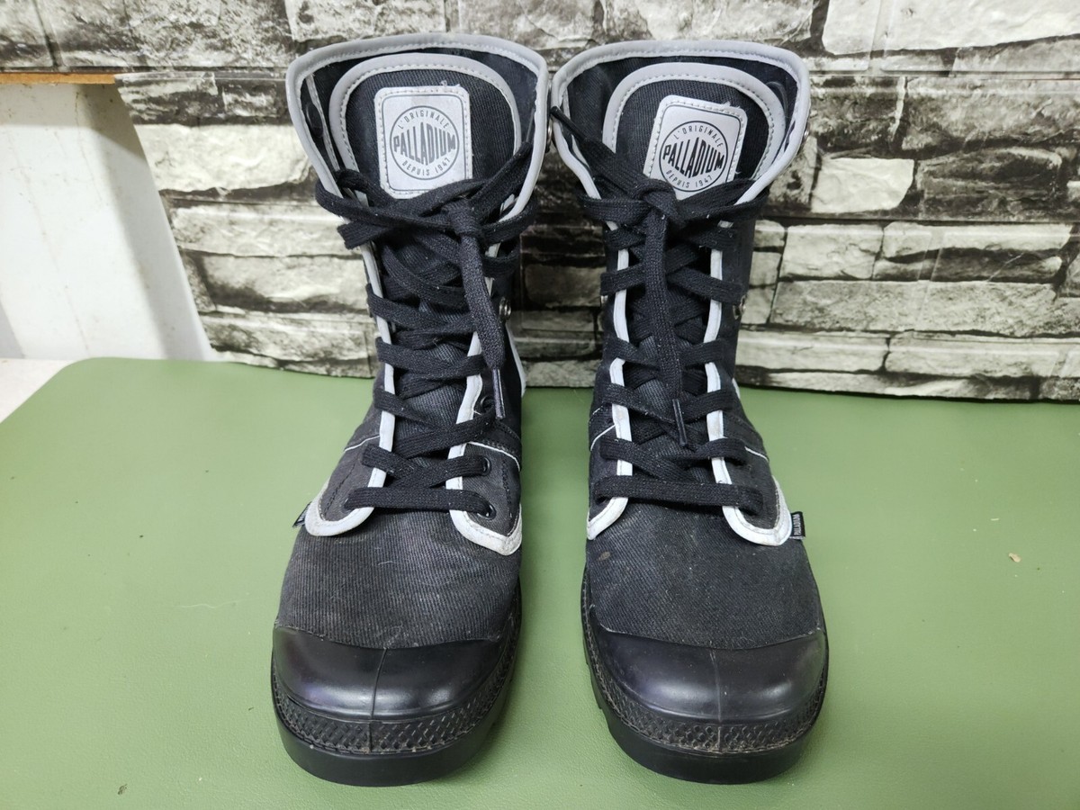 Palladium Baggy Boots Men’s US Black Combat Lace-Up High Top Canvas Fold Down Amazon.com | Palladium Men main image 4