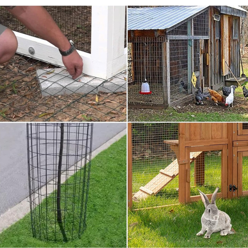 50/100FT 1/2Inx1/2In Hardware Cloth Chicken Wire Fence Vinyl Coated Welded Mesh - Picture 16 of 32