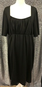 Kiyonna-Womens-Plus-Sz-3x-Black-LBD-Short-Sleeve-Party-Cocktail-Shift-Dress-NWT