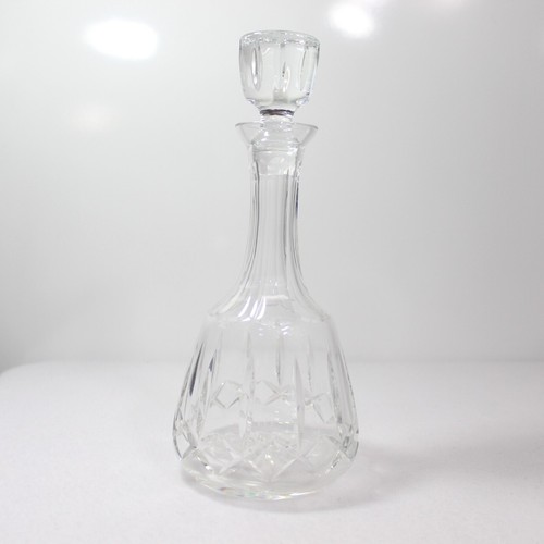 Vintage Atlantis Crystal Decanter With Faceted Stopper 11.5" Tall Clear Glass - Picture 2 of 9