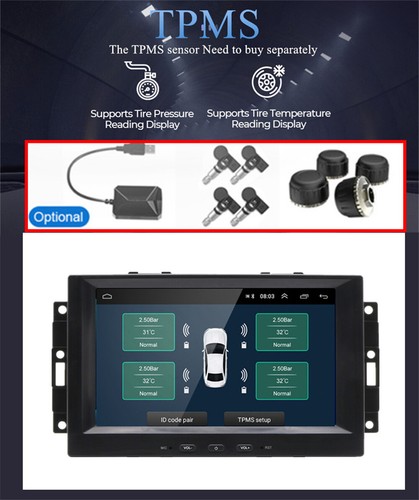 8" For Jeep Chrysler Dodge Durango Magunm Car Stereo Radio GPS Navigation 2+32GB - Picture 22 of 24