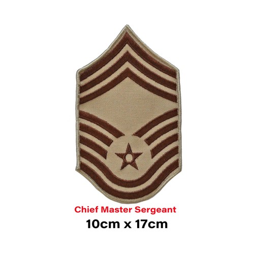 Army Patches Rank Slides Sew On Badges US Air Force Combat MOD Military Sergeant - Picture 10 of 37